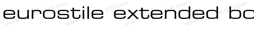 eurostile extended bold字体转换